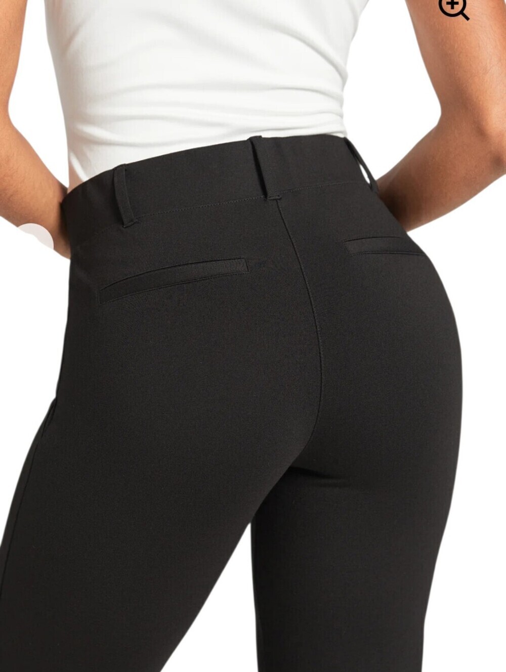 Betabrand Classic DPYP Dress Pant Yoga Pant Straight Black Small Long - Picture 4 of 10